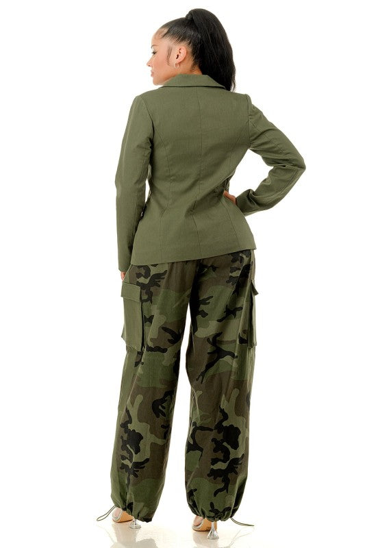 Camouflage Pant Set