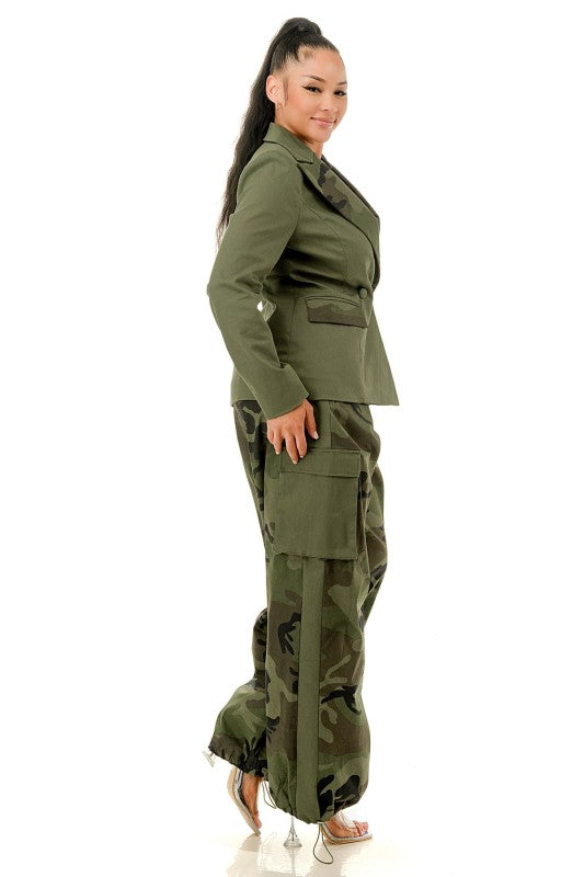 Camouflage Pant Set