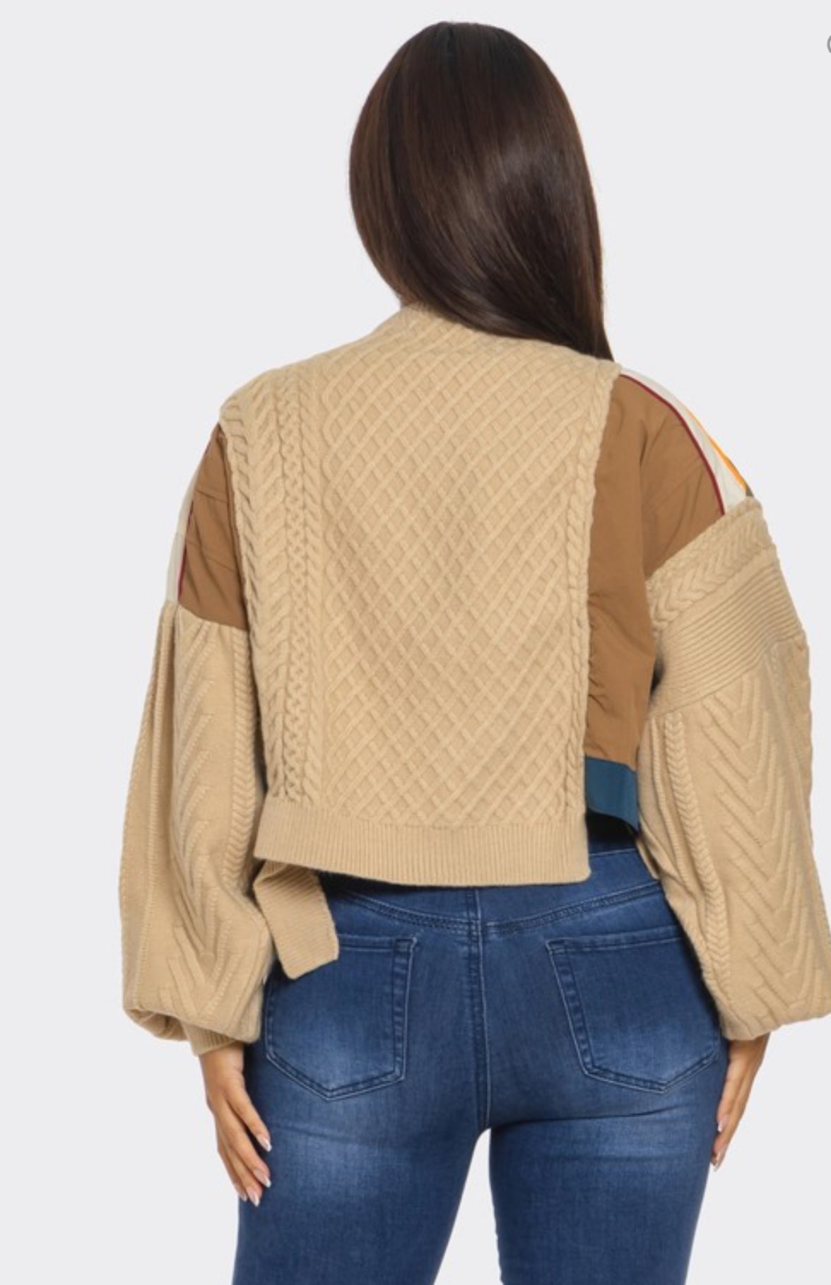 Asymmetrical Cable Sweater