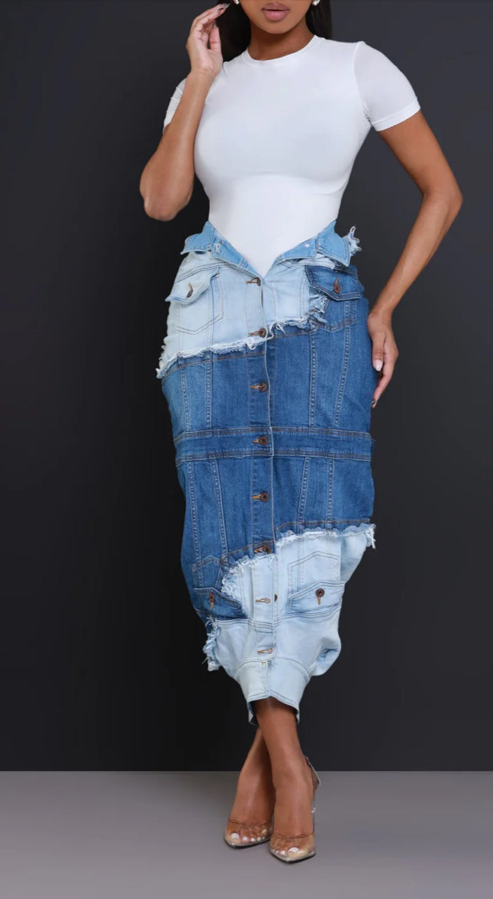 Denim Jacket Skirt