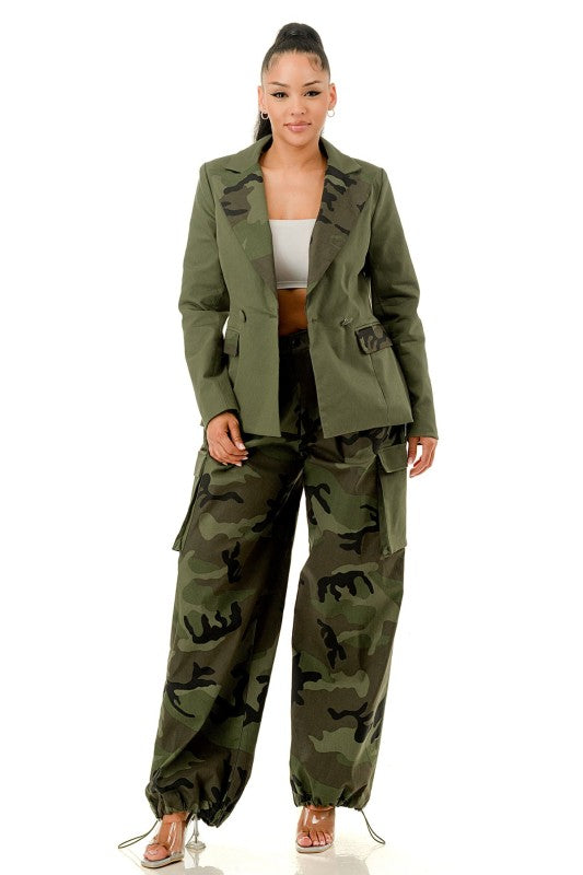 Camouflage Pant Set