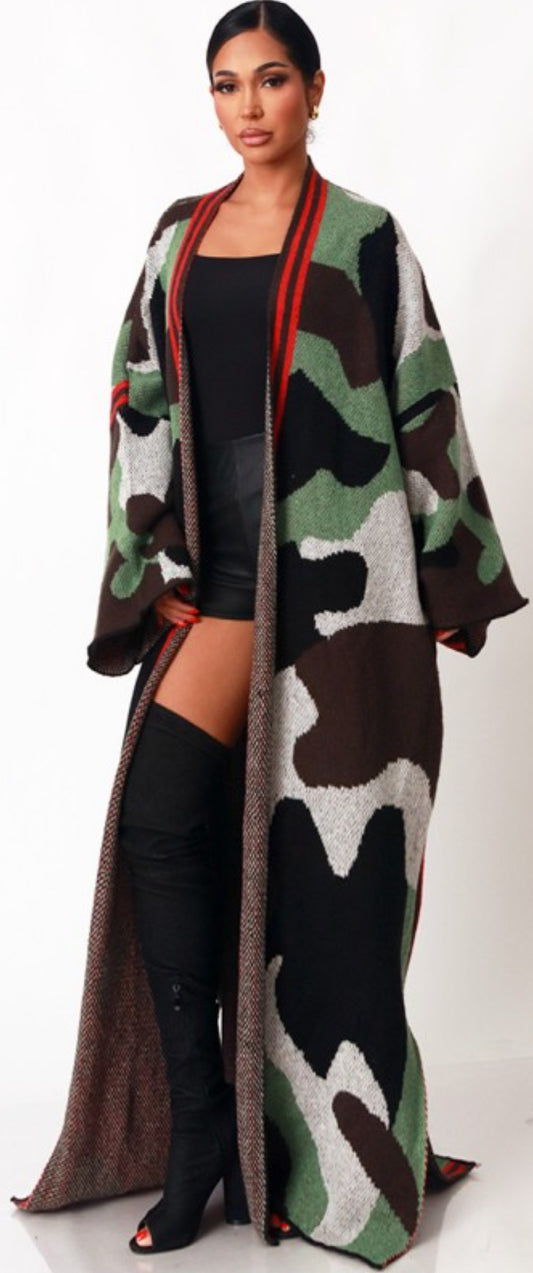 Camo Maxi Kaftan