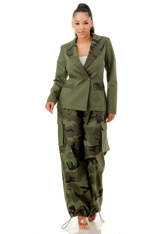 Camouflage Pant Set