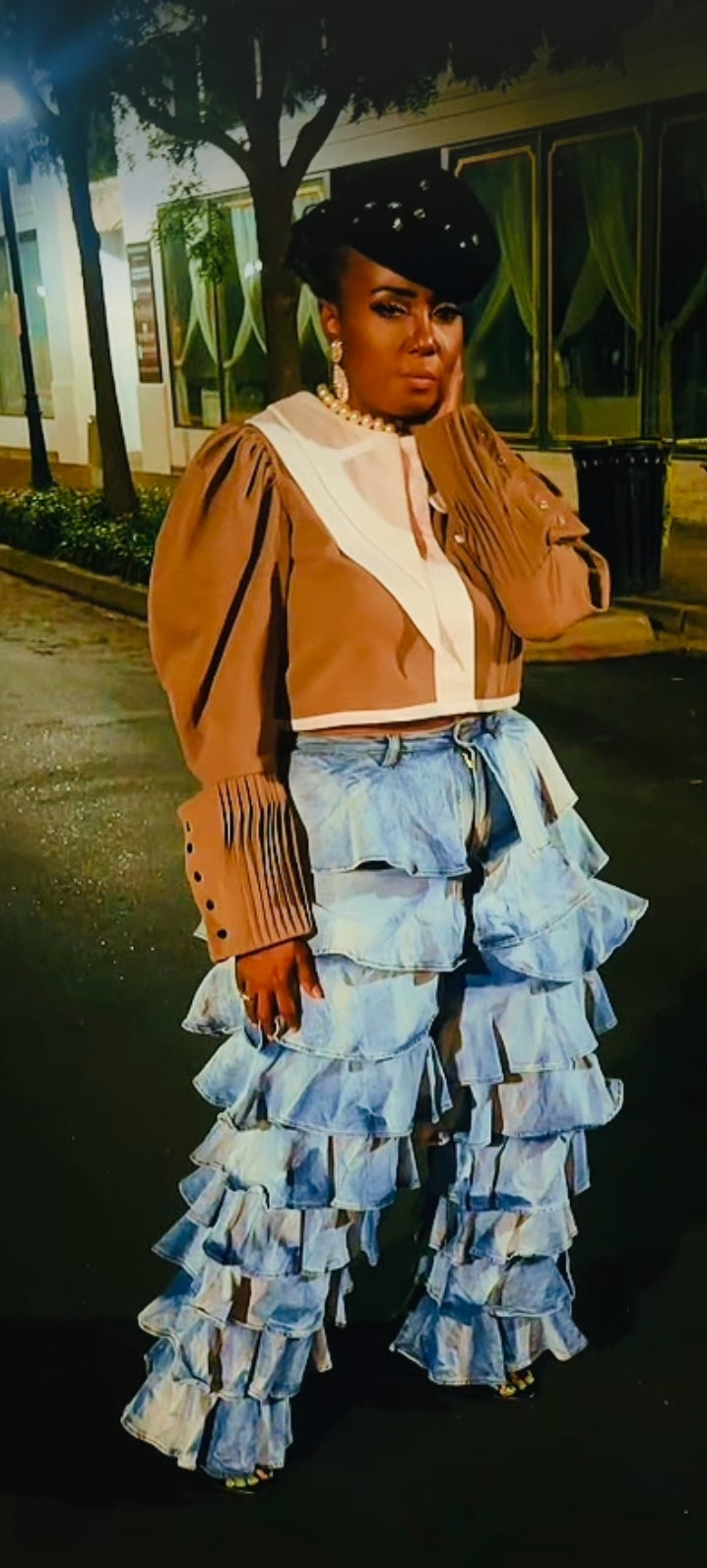 Ruffle Jeans (PreOrder Only)